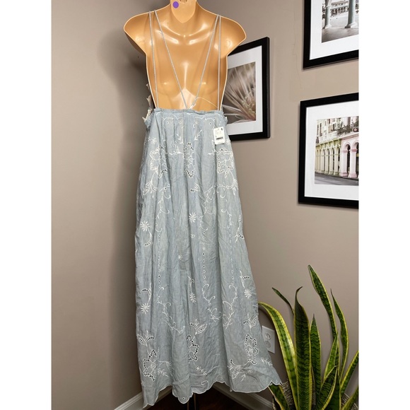 Free People Rosalia Embroidered Apron Maxi Dress - Picture 6 of 7